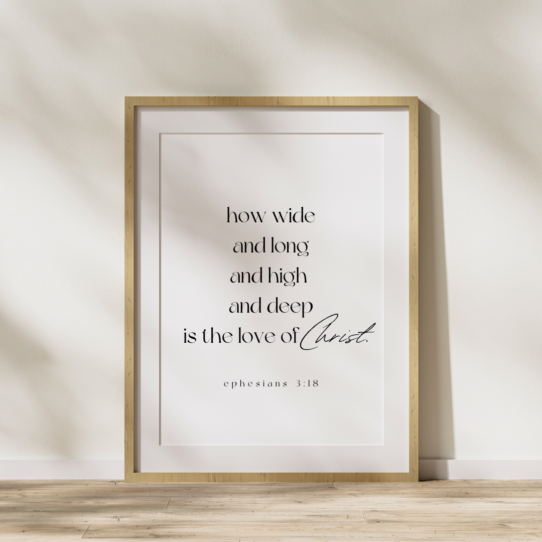 Ephesians 3:18 – DIGITAL or PRINT